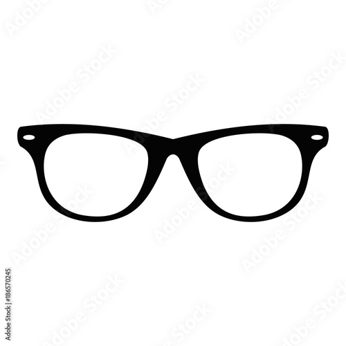 Man glasses icon. Simple illustration of man glasses vector icon for web