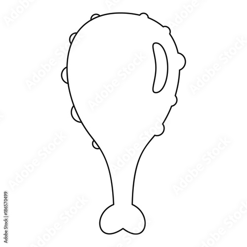 Meat icon. Outline illustration of meat vector icon for web