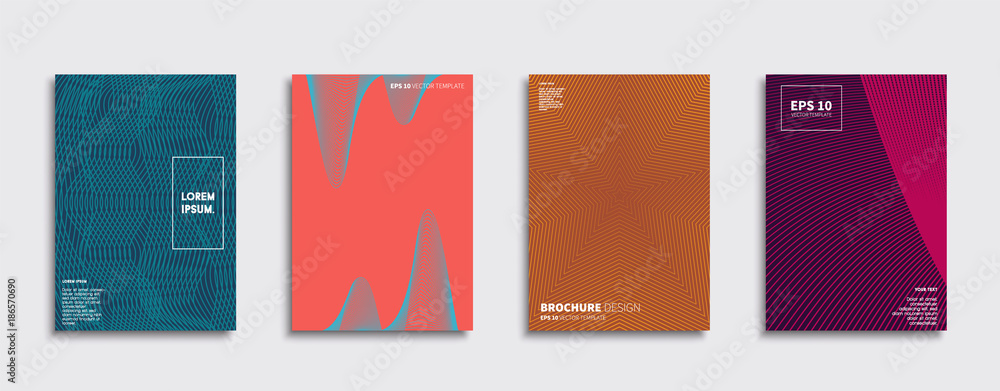 Minimal Vector cover designs. Future Poster template.