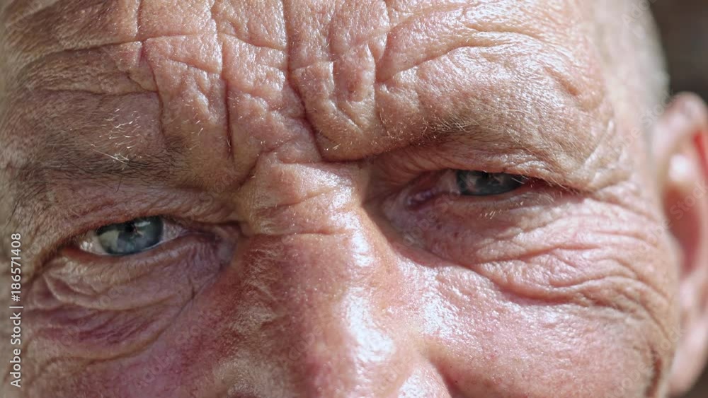 Close up of an old man Close up of an old man