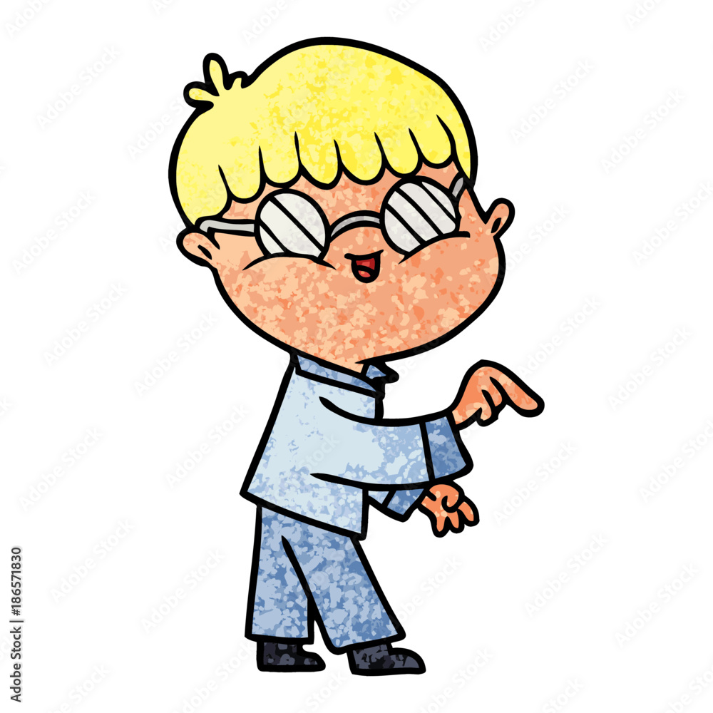 cartoon boy wearing spectacles cartoon boy wearing spectacles