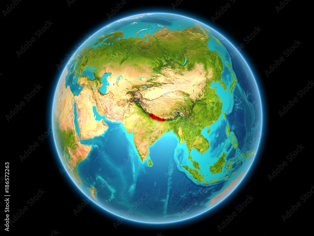Nepal on planet Earth