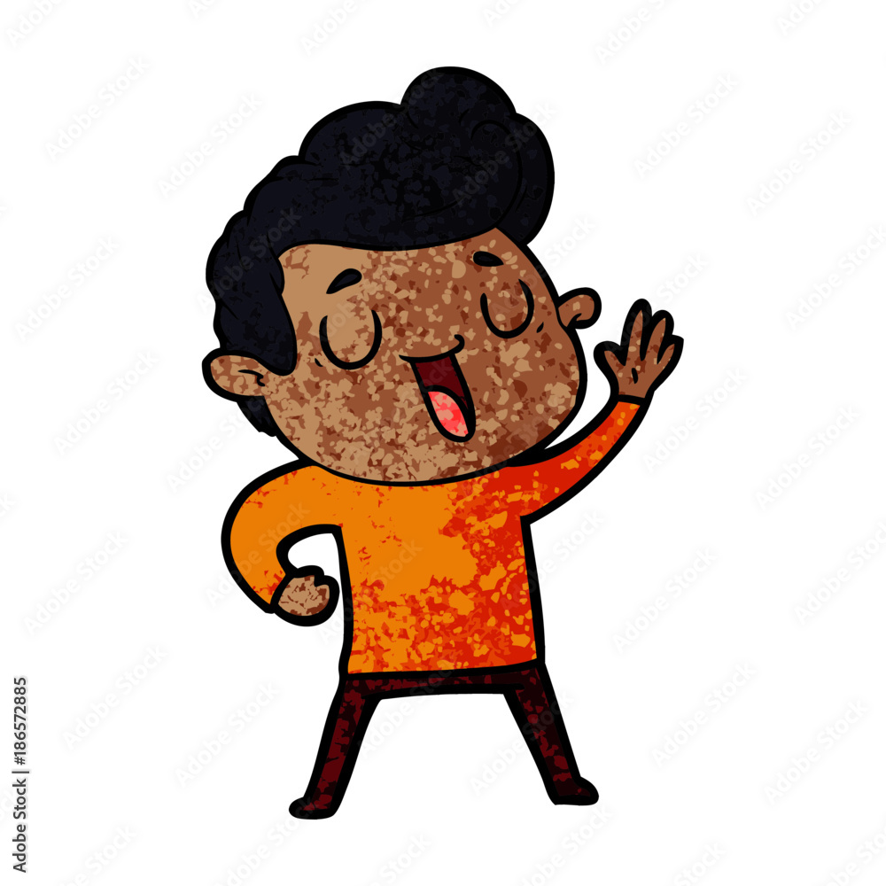 happy cartoon man happy cartoon man