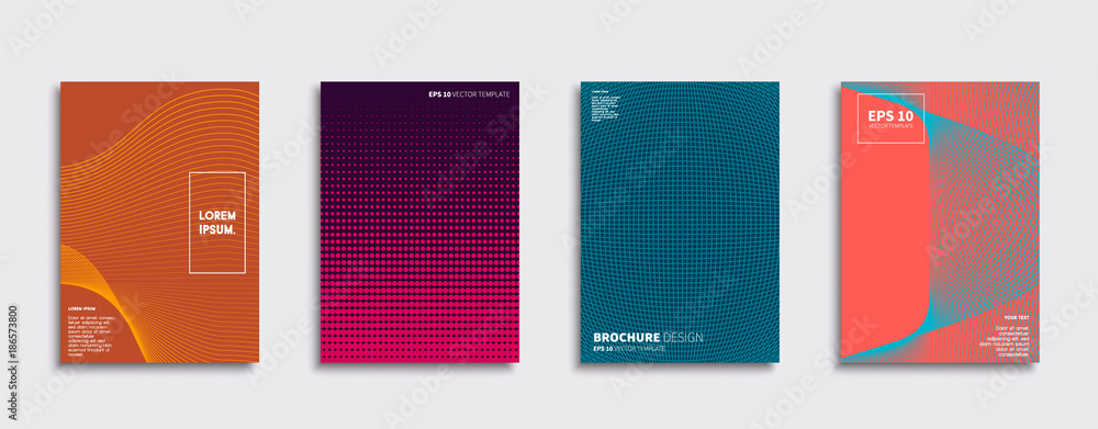 Minimal Vector cover designs. Future Poster template.