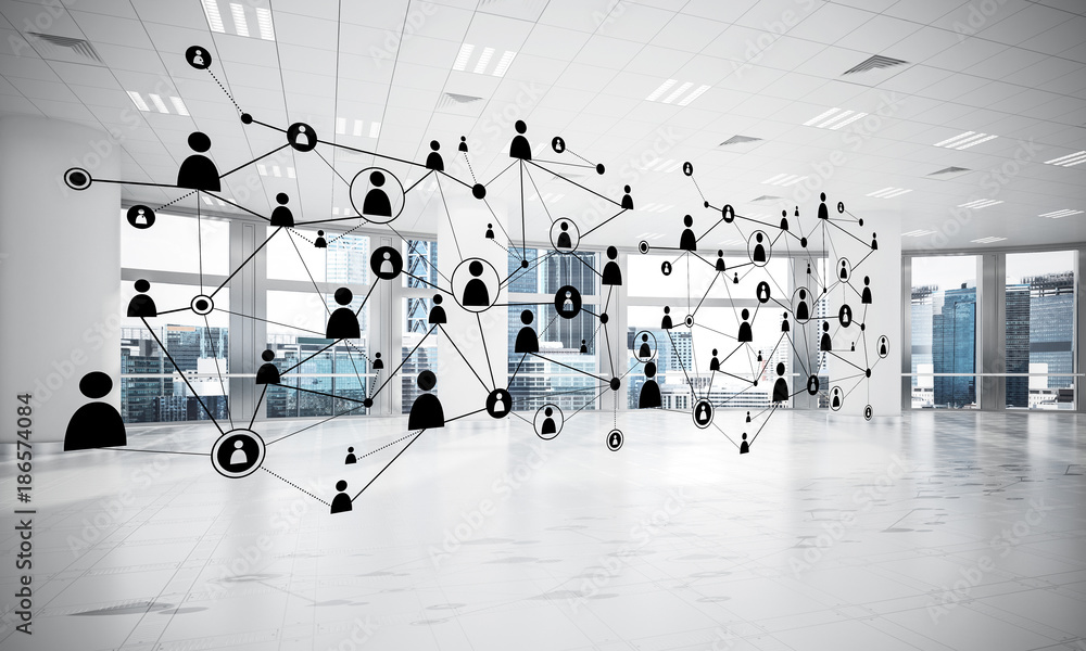 Obraz premium Networking and wireless connection as concept for effective mode