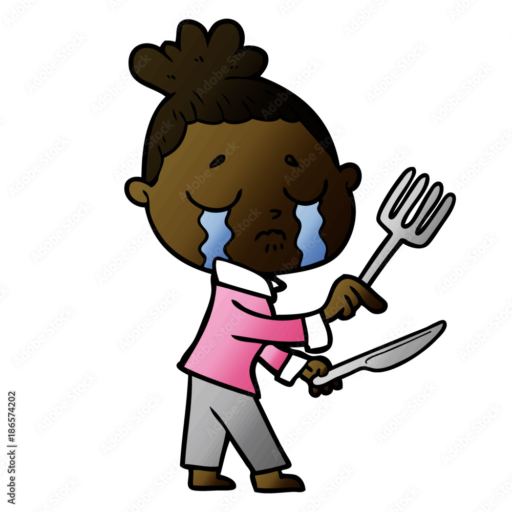 cartoon crying hungry woman pointing cartoon crying hungry woman pointing