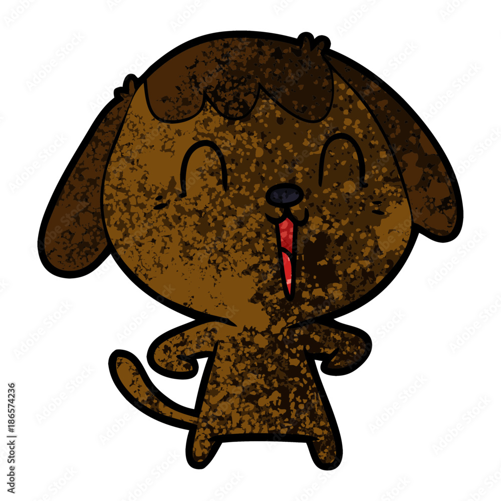 Obraz premium cute cartoon dog