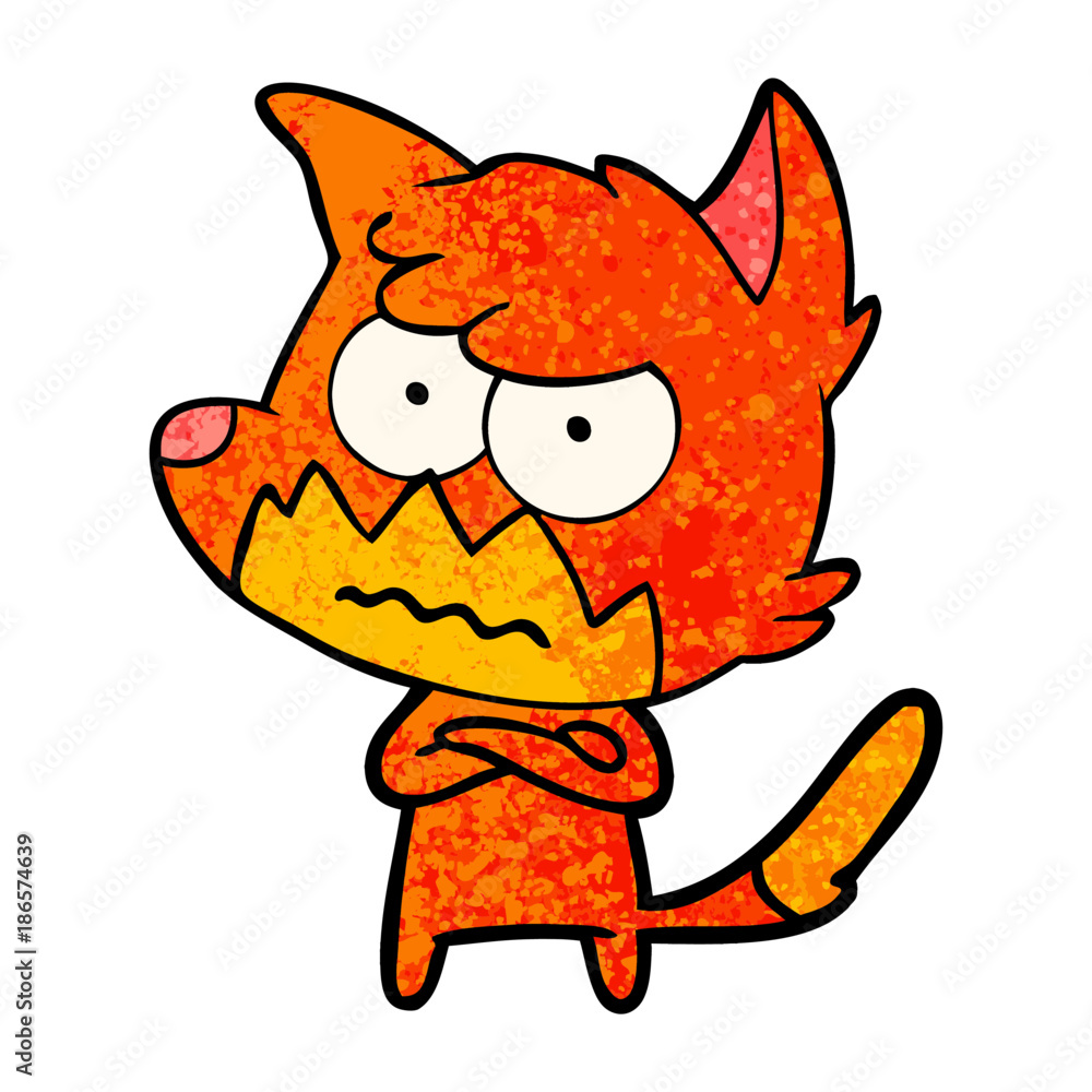 cartoon annoyed fox cartoon annoyed fox
