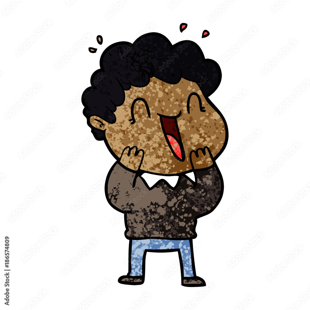 cartoon happy man cartoon happy man