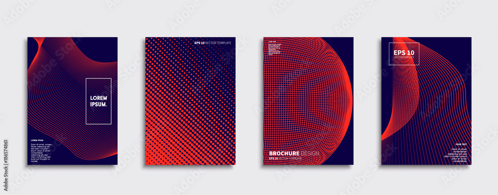 Minimal Vector cover designs. Future Poster template.