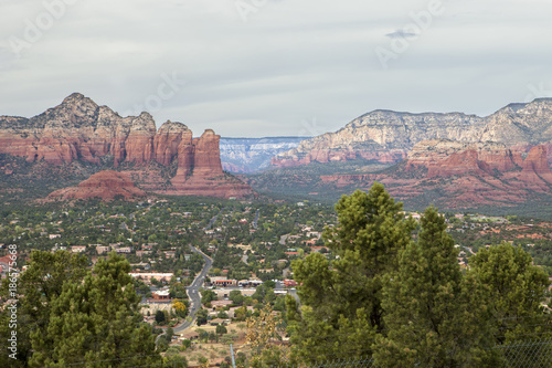 Town of West Sedona as seen from the top of the Mesa