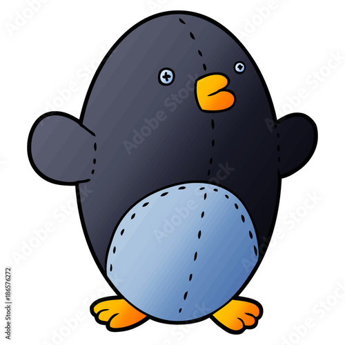 cartoon stuffed toy penguin