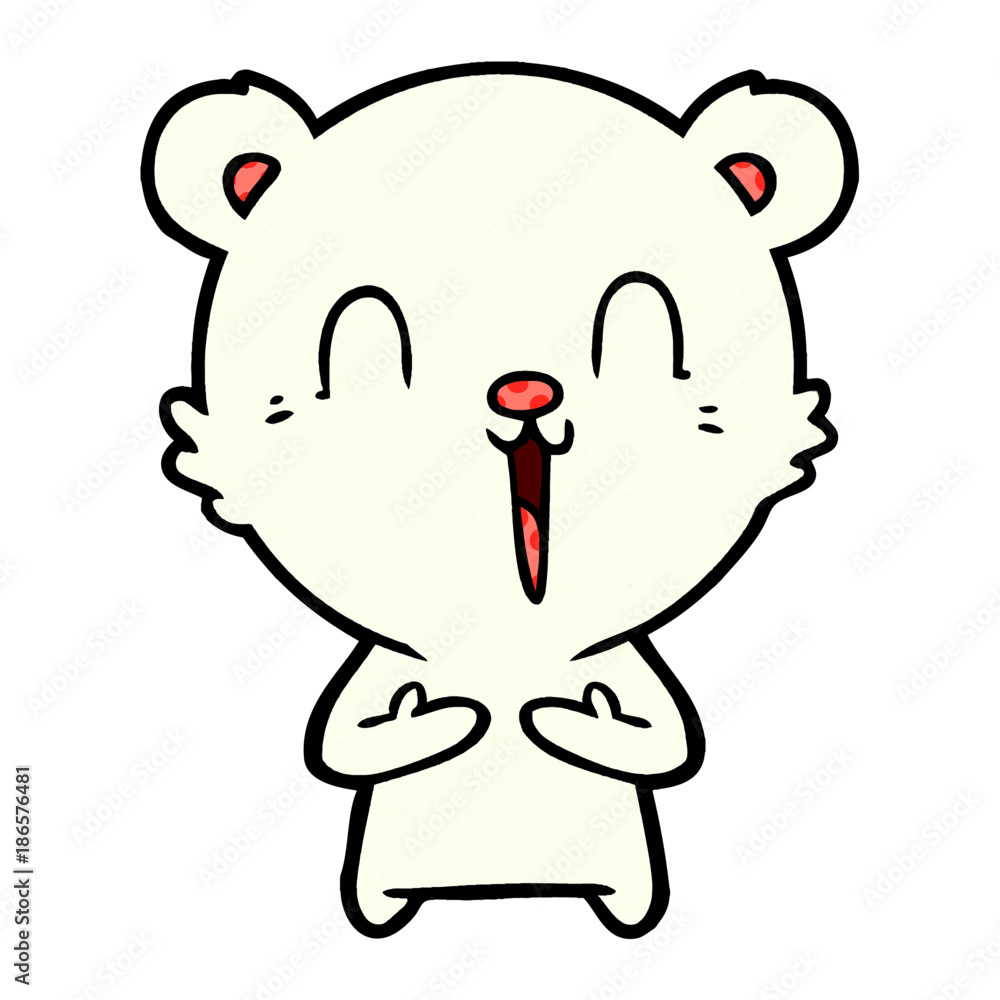 Fototapeta premium polar bear cartoon