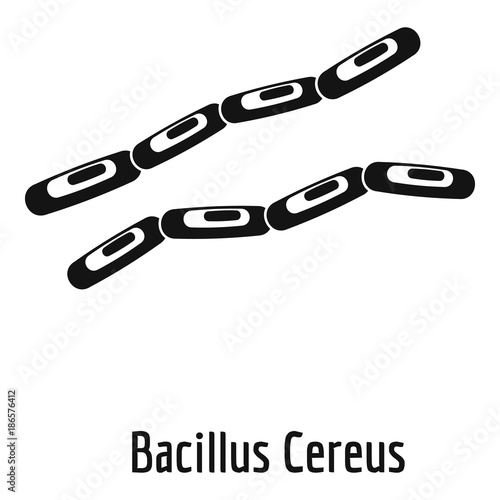 Bacillus cereus icon. Simple illustration of bacillus cereus vector icon for web.