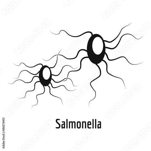 Salmonella icon. Simple illustration of salmonella vector icon for web.