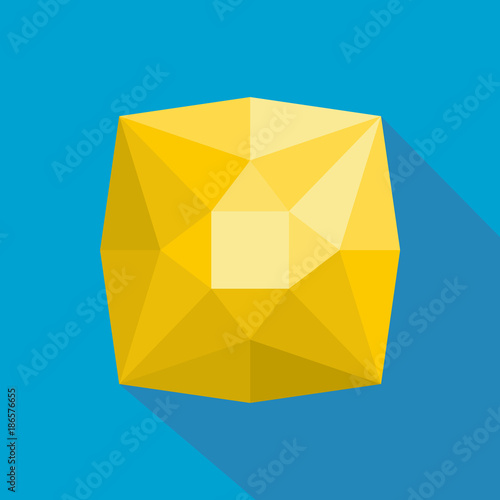 Square diamond icon. Flat illustration of square diamond vector icon for web.