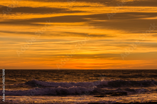 Fototapeta Naklejka Na Ścianę i Meble -  sunset above the Mediterranean Sea