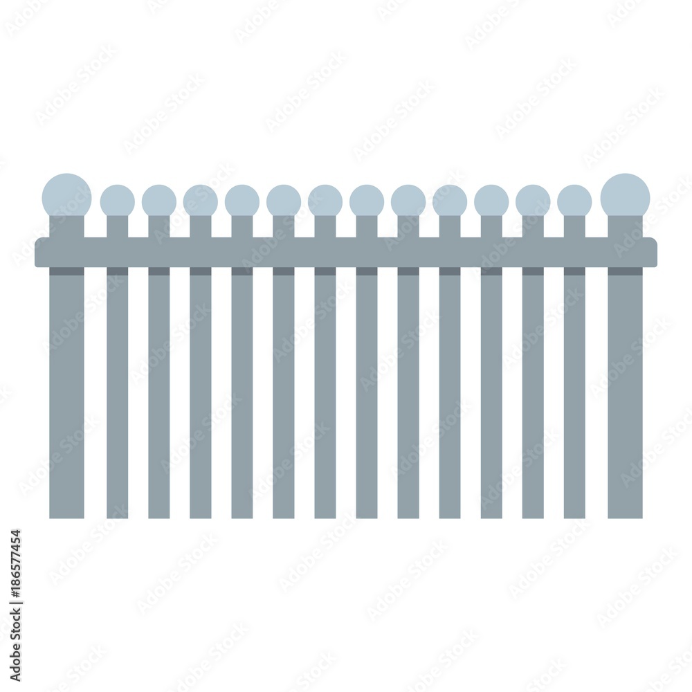 Fence with ball icon. Flat illustration of fence with ball vector icon for web. Fence with ball icon. Flat illustration of fence with ball vector icon for web.