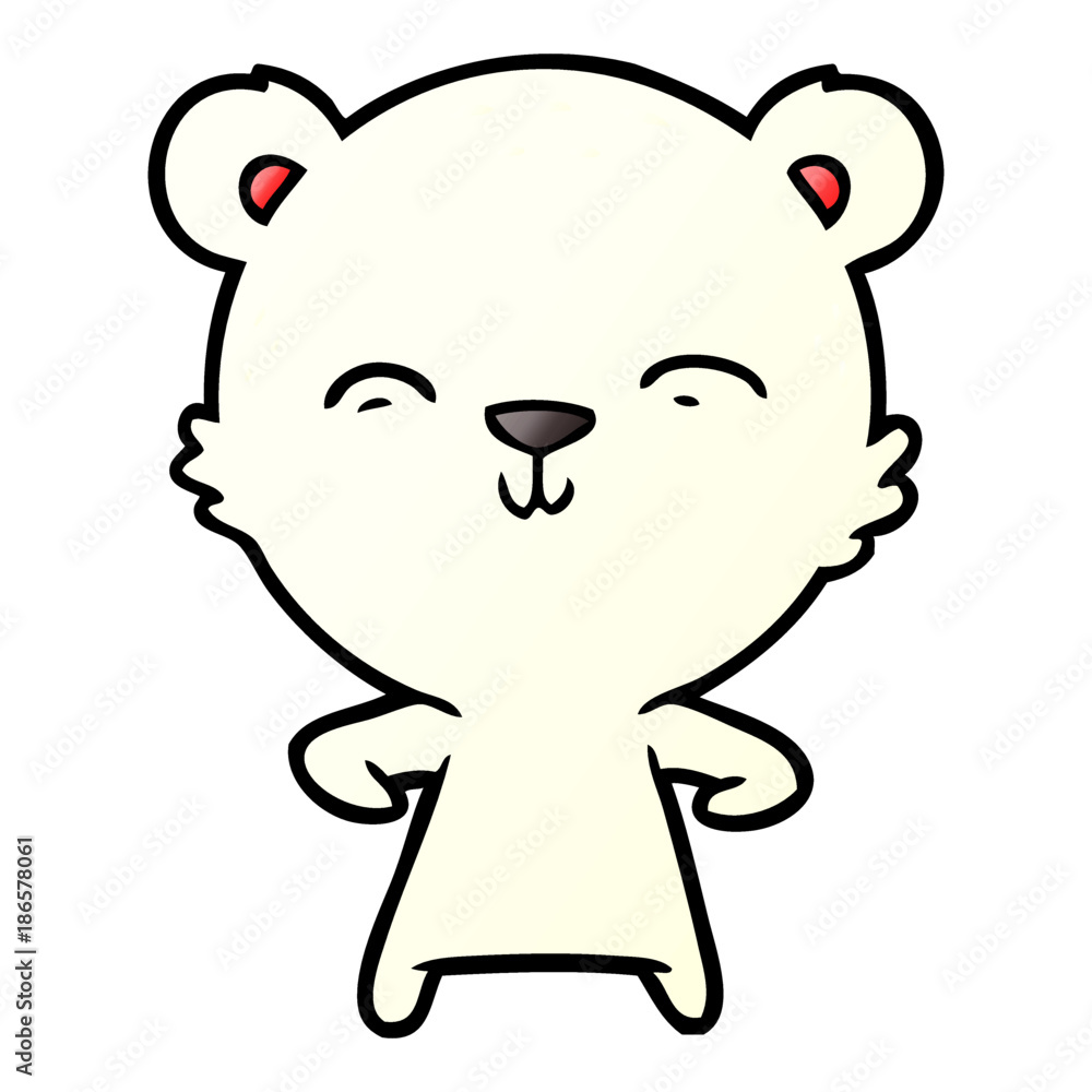 Obraz premium polar bear cartoon
