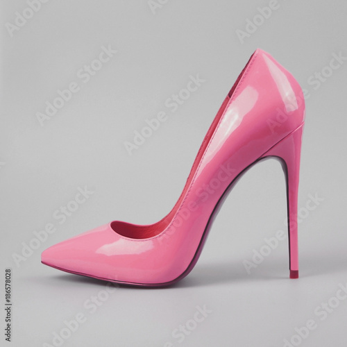 stylish female pink shoes