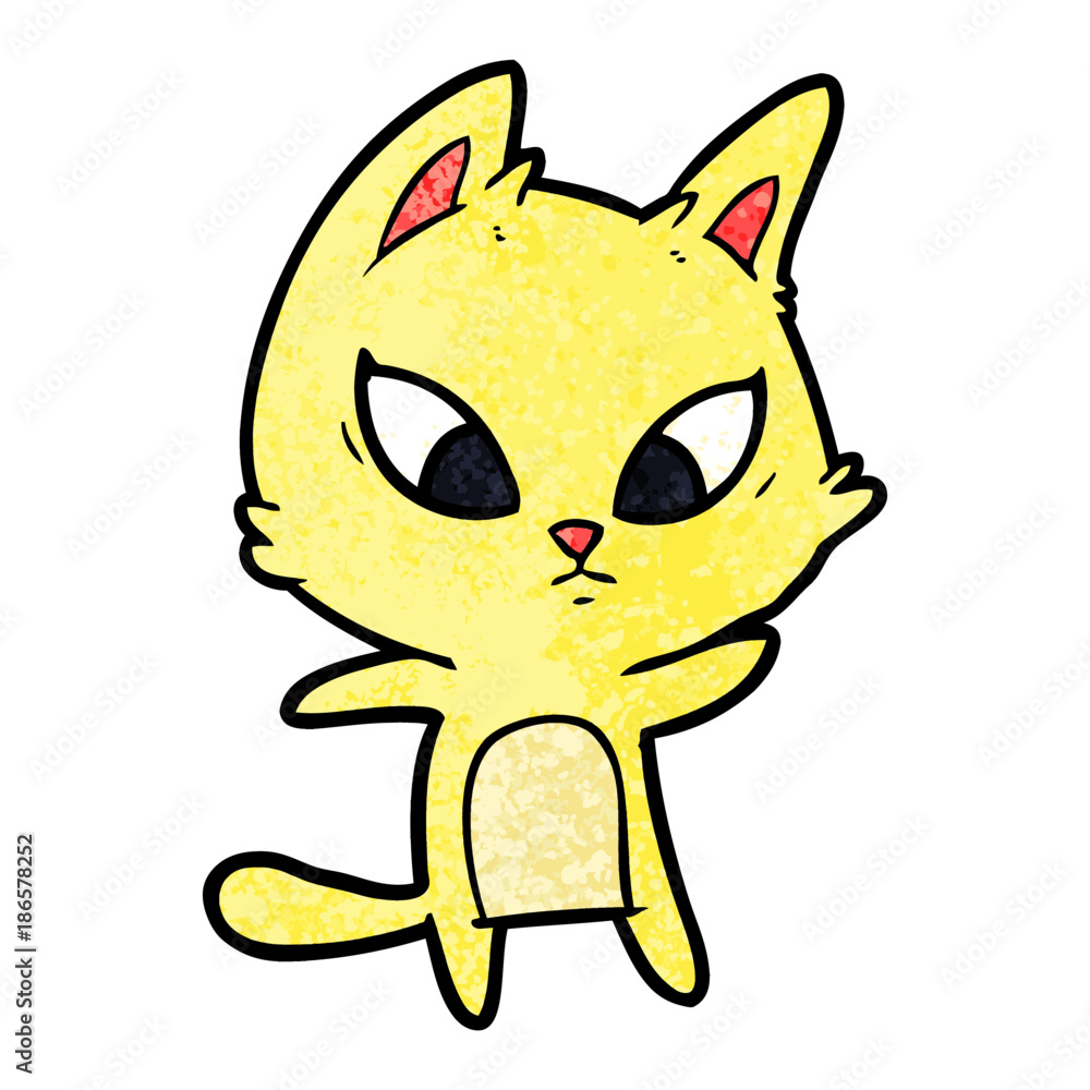 confused cartoon cat confused cartoon cat