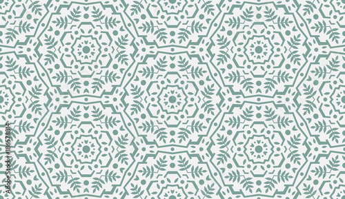 Abstract Oriental Pattern. Modern Shape. Endless Vector.