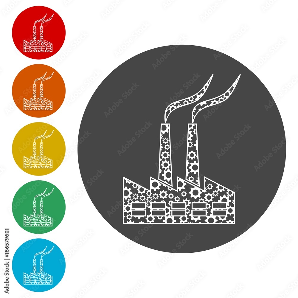 Fototapeta premium Factory icon 