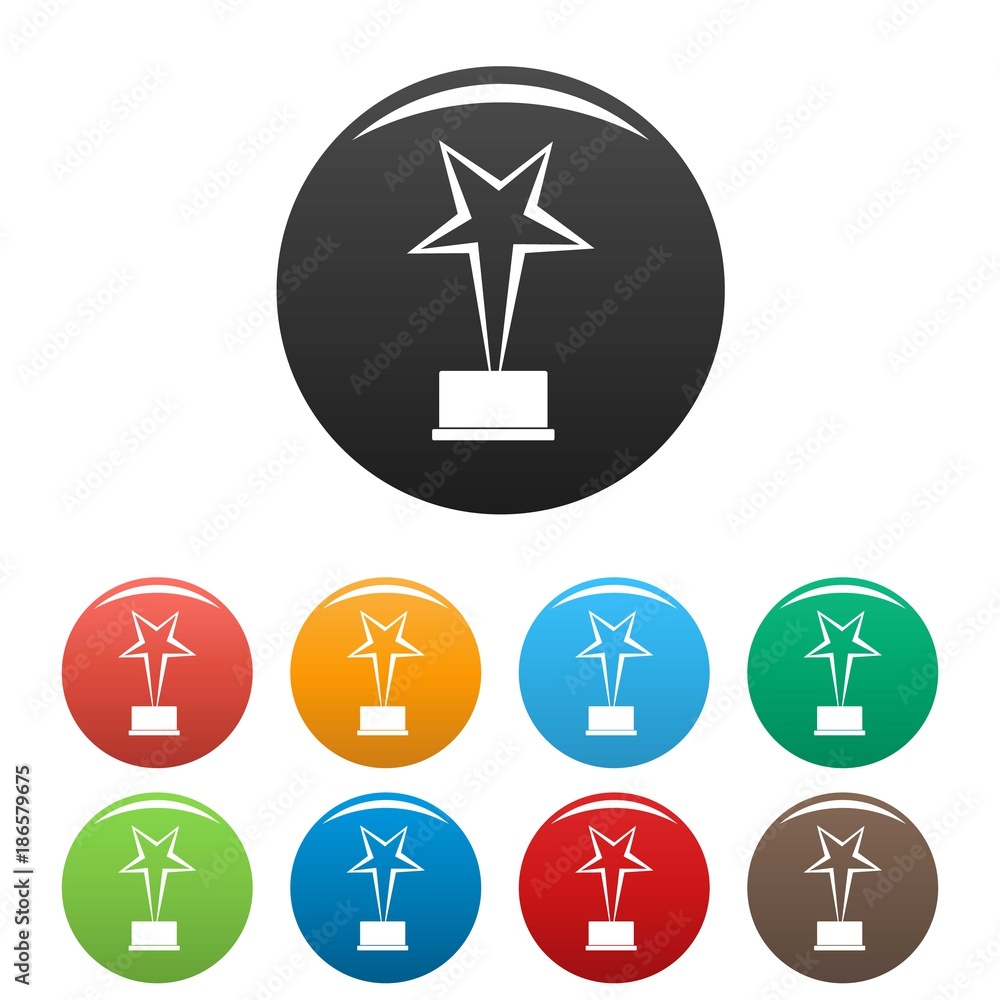 Star award icon. Simple illustration of star award vector icon isolated on white background Star award icon. Simple illustration of star award vector icon isolated on white background