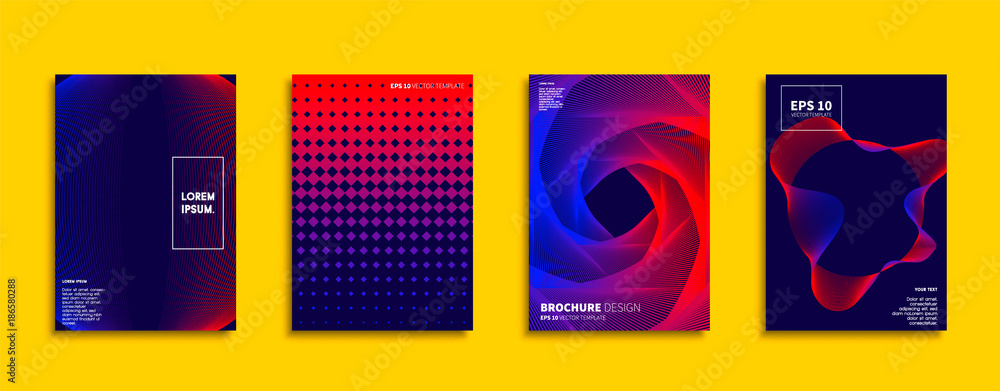 Minimal Vector cover designs. Future Poster template.