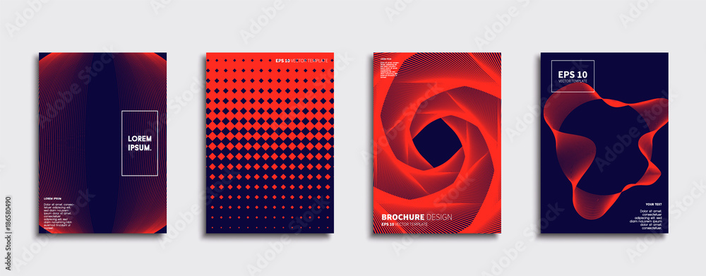 Minimal Vector cover designs. Future Poster template.