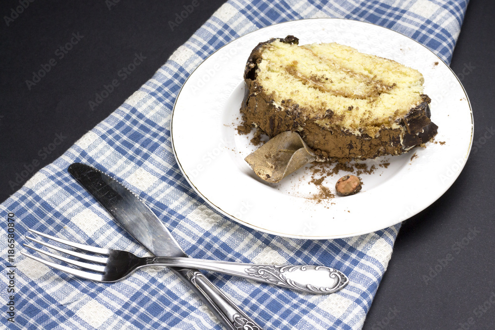 homemade arabic chocolate swiss roll for holiday homemade arabic chocolate swiss roll for holiday