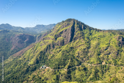 Fotografie View from the little Adams Peak to the popular Ella Rock