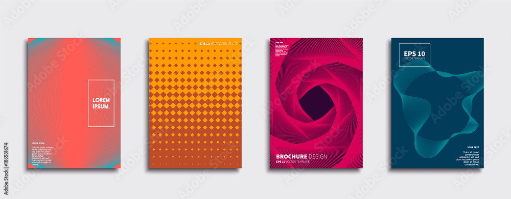 Minimal Vector cover designs. Future Poster template.
