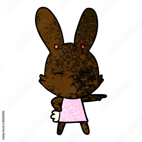 curious bunny cartoon