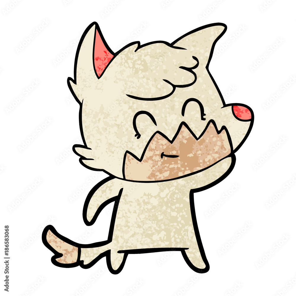 cartoon friendly fox cartoon friendly fox