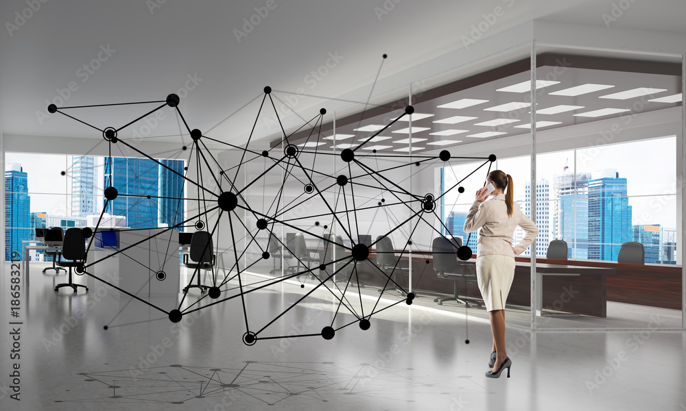 Networking and social communication concept as effective point for modern business Networking and social communication concept as effective point for modern business