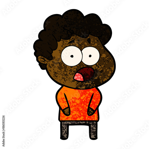 cartoon shocked man