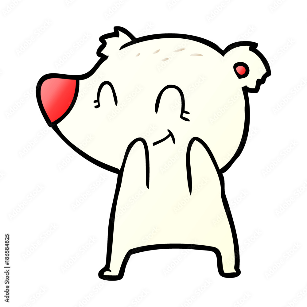 Fototapeta premium polar bear cartoon