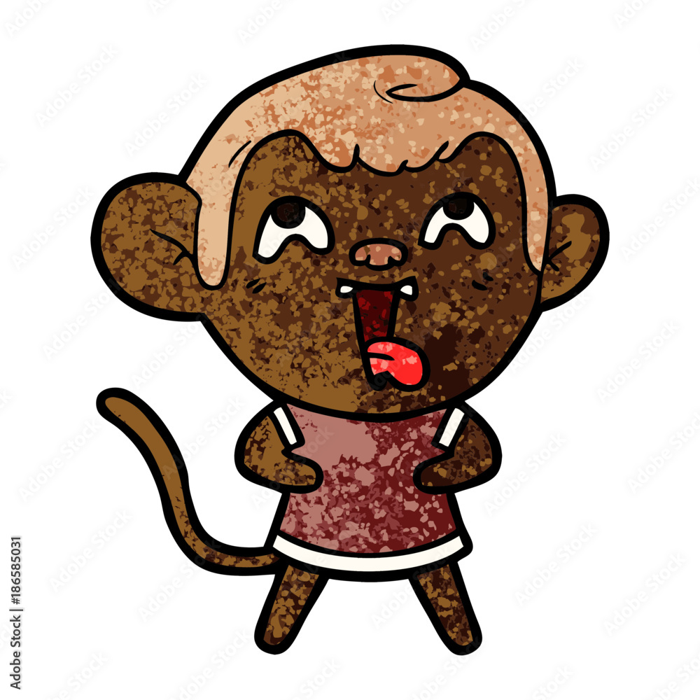 crazy cartoon monkey crazy cartoon monkey