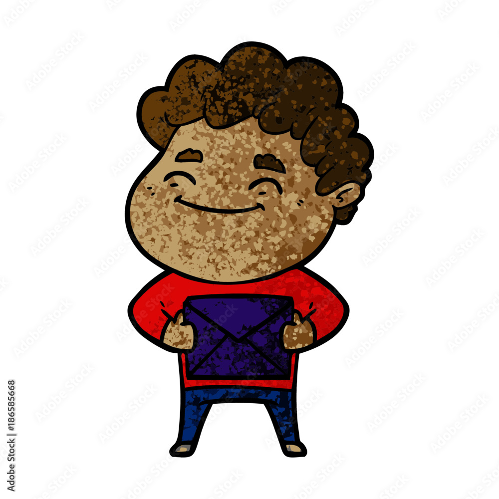 cartoon friendly man cartoon friendly man