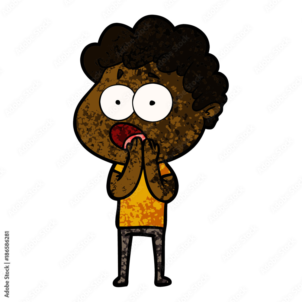cartoon man gasping in surprise cartoon man gasping in surprise
