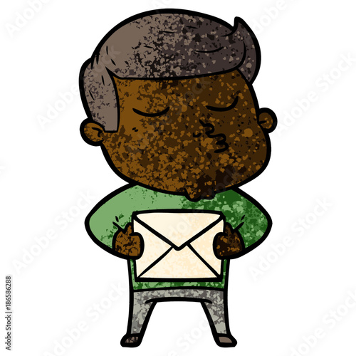 cartoon model guy pouting