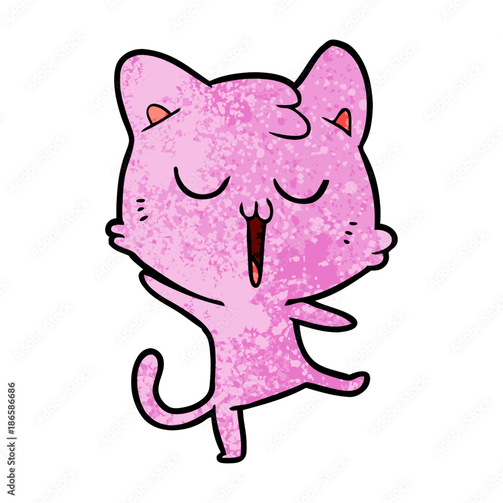 cartoon cat singing cartoon cat singing