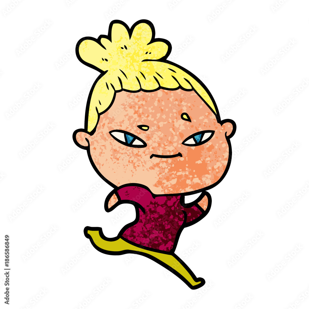 cartoon woman cartoon woman