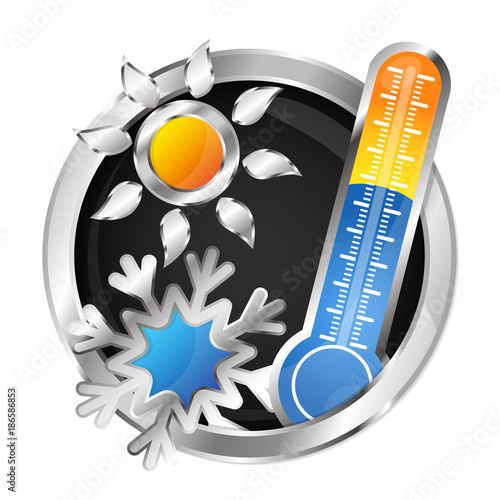 Symbol air conditioner vector