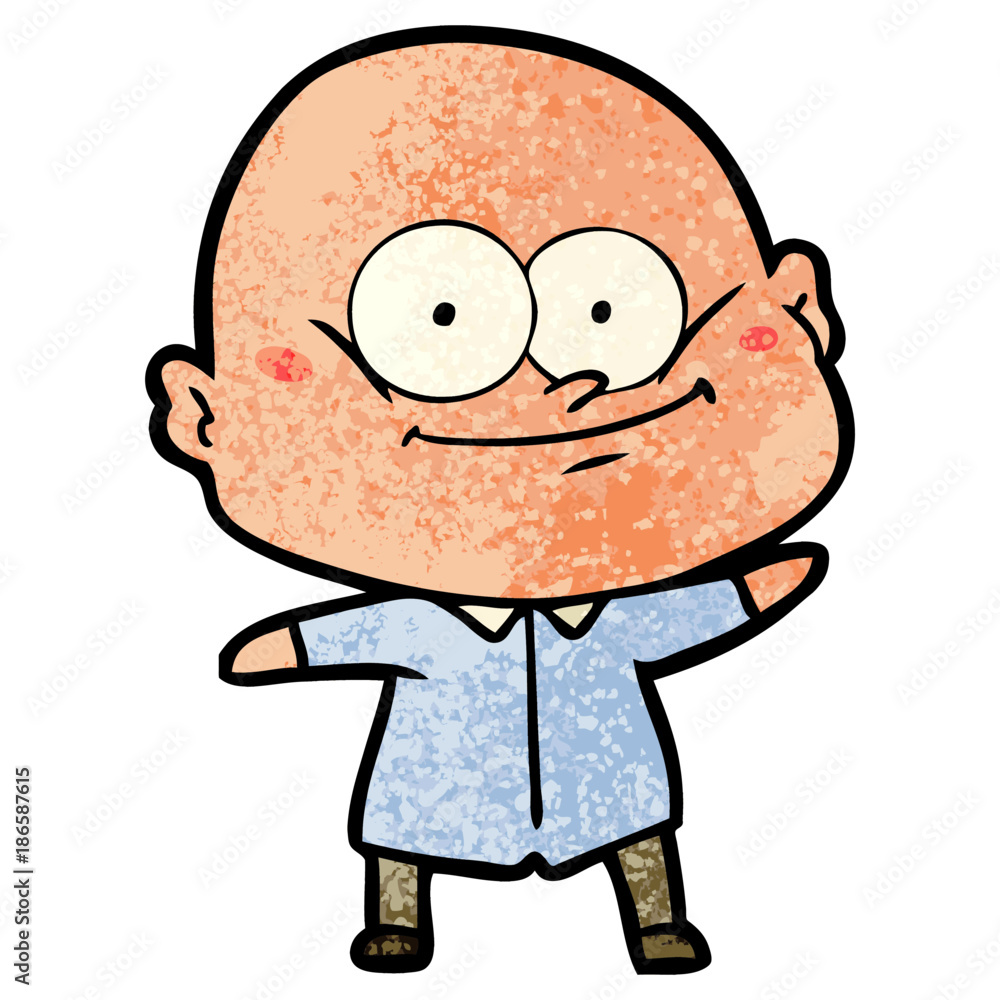 cartoon bald man staring cartoon bald man staring