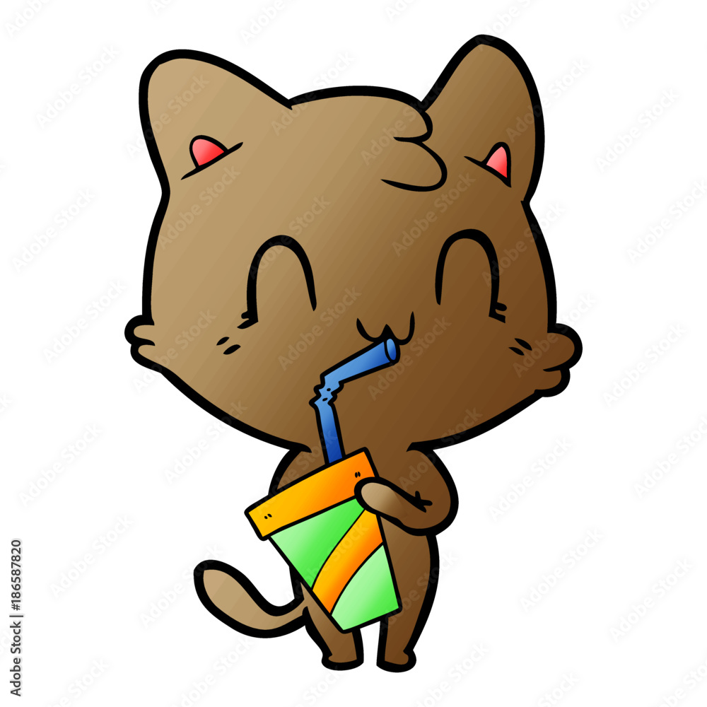 cartoon happy cat cartoon happy cat