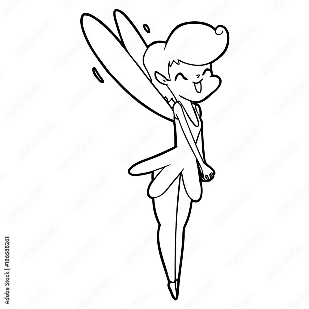 Fototapeta premium cartoon fairy