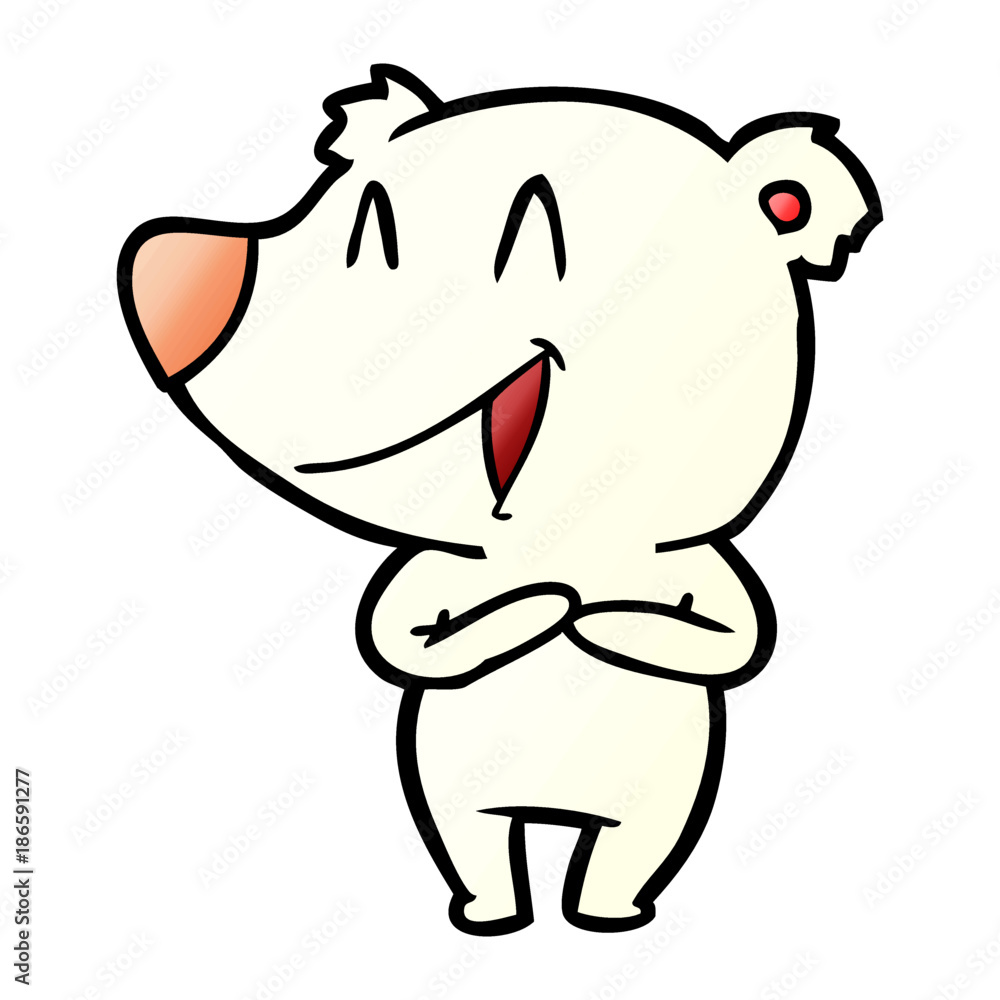 Fototapeta premium polar bear cartoon