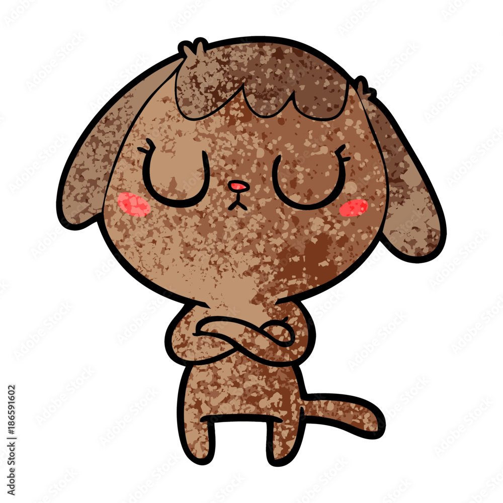 Obraz premium cute cartoon dog